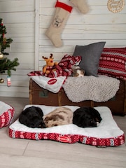 Scruffs® Red Medium Santa Paws Mattress - Image 1 of 4