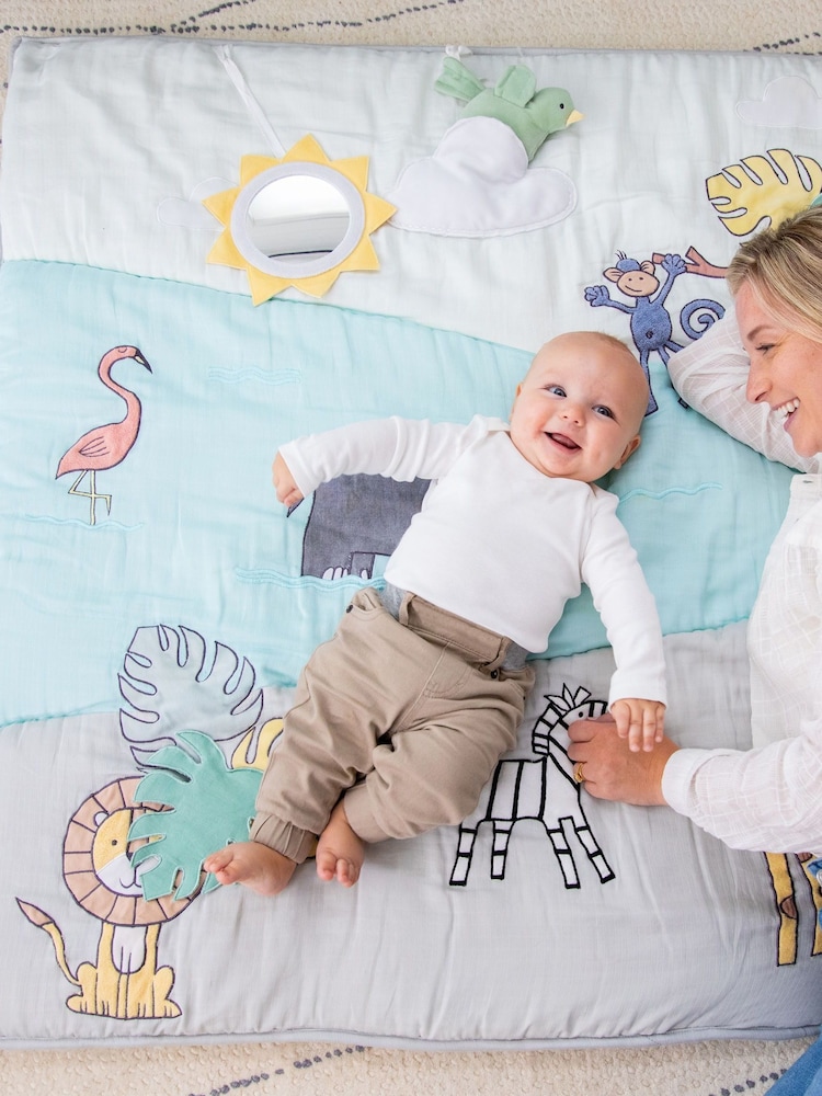 aden + anais Grey Baby Bonding Playmat - Image 1 of 4
