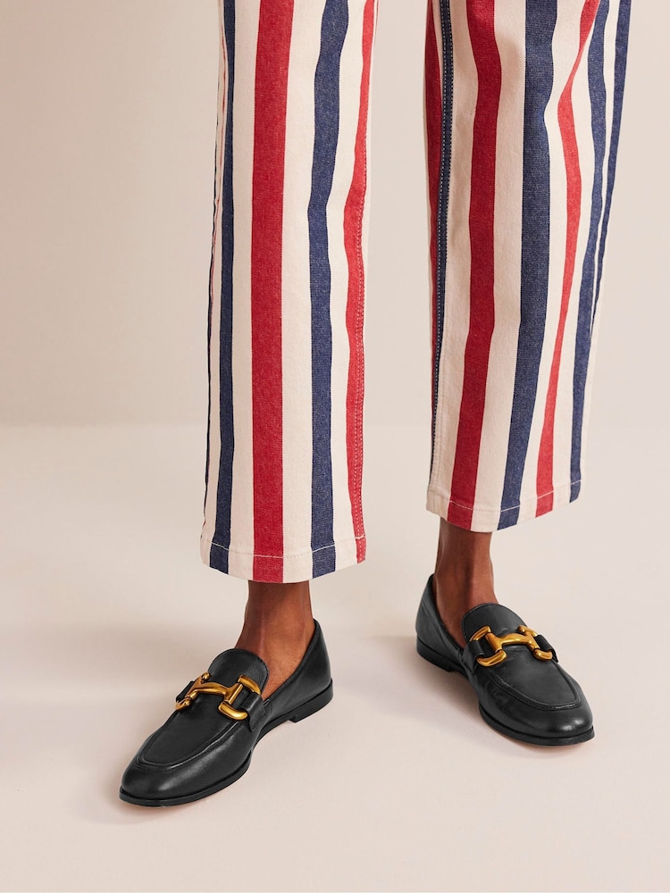 Boden Black Snaffle Leather Loafers - Image 1 of 5