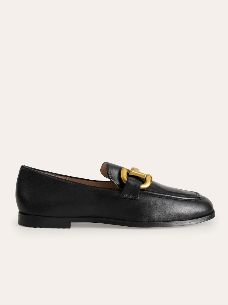Boden Black Snaffle Leather Loafers - Image 3 of 5