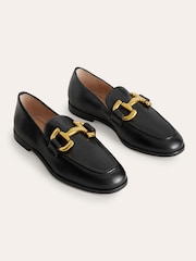 Boden Black Snaffle Leather Loafers - Image 4 of 5