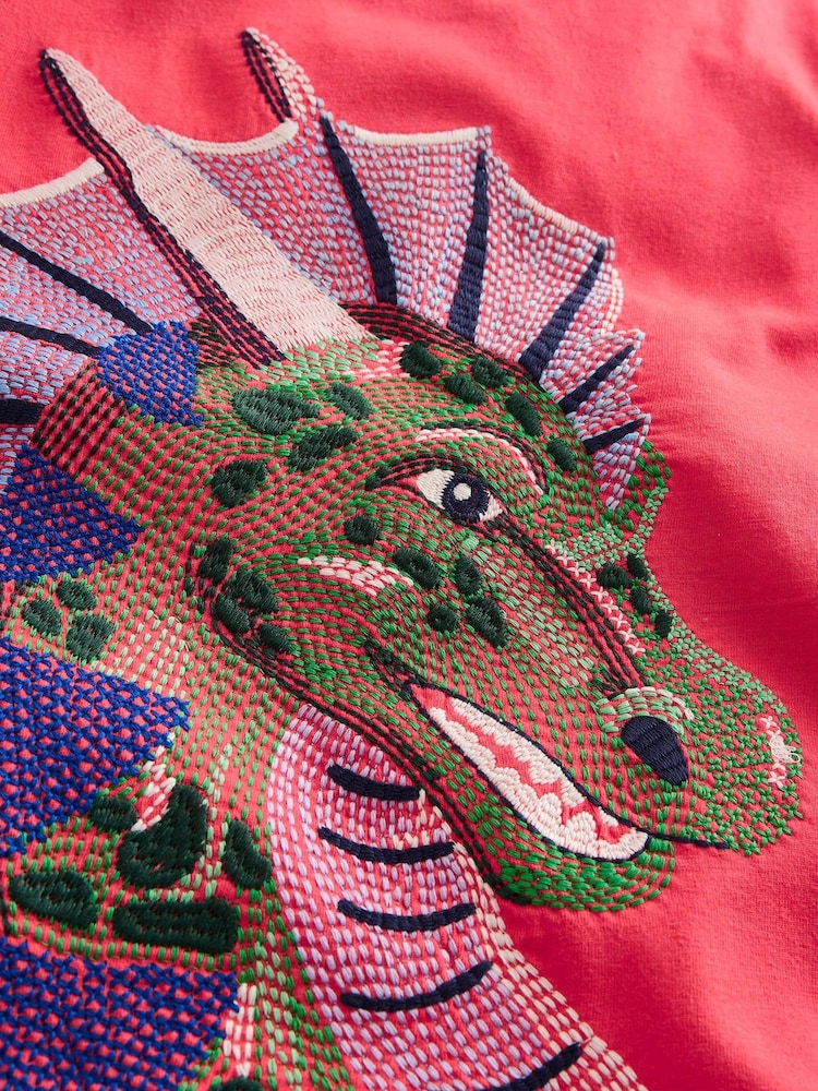 Boden Red Superstitch Dragon T-Shirt - Image 3 of 3