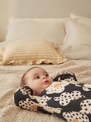Neutral/Grey/Black Printed Baby Sleepsuits 3 Pack (0-3yrs) - Image 3 of 9