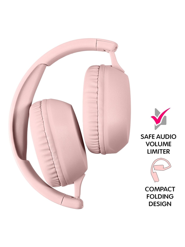 Tikkers Pink Smart Series 13 Easy Release Fabric Strap Smart Watch & Headphone Set - Image 2 of 5 Tikkers Pink Smart Series 13 Easy Release Fabric Strap Smart Watch & Headphone Set - Image 2 of 5