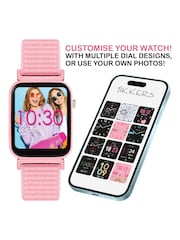 Tikkers Pink Smart Series 13 Easy Release Fabric Strap Smart Watch & Headphone Set - Image 4 of 5