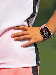 Tikkers Pink Smart Series 13 Easy Release Fabric Strap Smart Watch & Headphone Set - Image 5 of 5