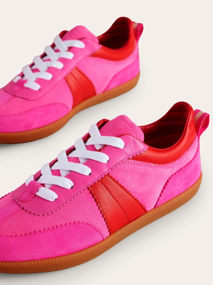 Boden Pink Erin Retro Tennis Trainers - Image 4 of 4 Boden Pink Erin Retro Tennis Trainers - Image 4 of 4