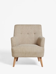 Tweedy Plain Mid Natural Carter Armchair - Image 2 of 8