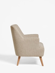 Tweedy Plain Mid Natural Carter Armchair - Image 6 of 8
