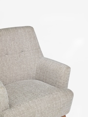 Tweedy Plain Mid Natural Carter Armchair - Image 8 of 8