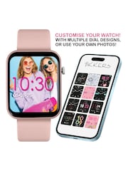 Tikkers Pink Smart Series 13 Silicone Strap Smart Watch & Earbuds Set - Image 3 of 6