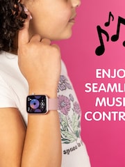 Tikkers Pink Smart Series 13 Silicone Strap Smart Watch & Earbuds Set - Image 5 of 6