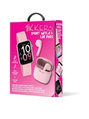 Tikkers Pink Smart Series 13 Silicone Strap Smart Watch & Earbuds Set - Image 6 of 6