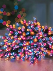 Premier Decorations Ltd Rainbow Supabrights LED With Timer Christmas Lights - Image 1 of 4