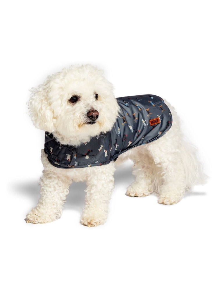 FatFace Grey Marching Dogs XSmall Raincoat - Image 1 of 3