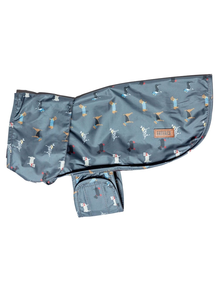 FatFace Grey Marching Dogs XSmall Raincoat - Image 2 of 3