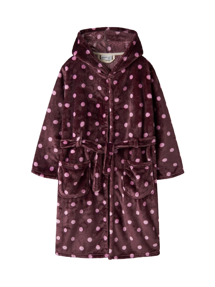 Name It Purple Striped Bathrobe - Image 2 of 3 Name It Purple Striped Bathrobe - Image 2 of 3