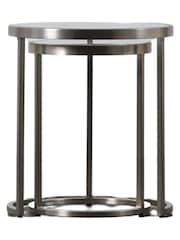 Gallery Home Silver Ruston Nest of 2 Tables - Image 11 of 11