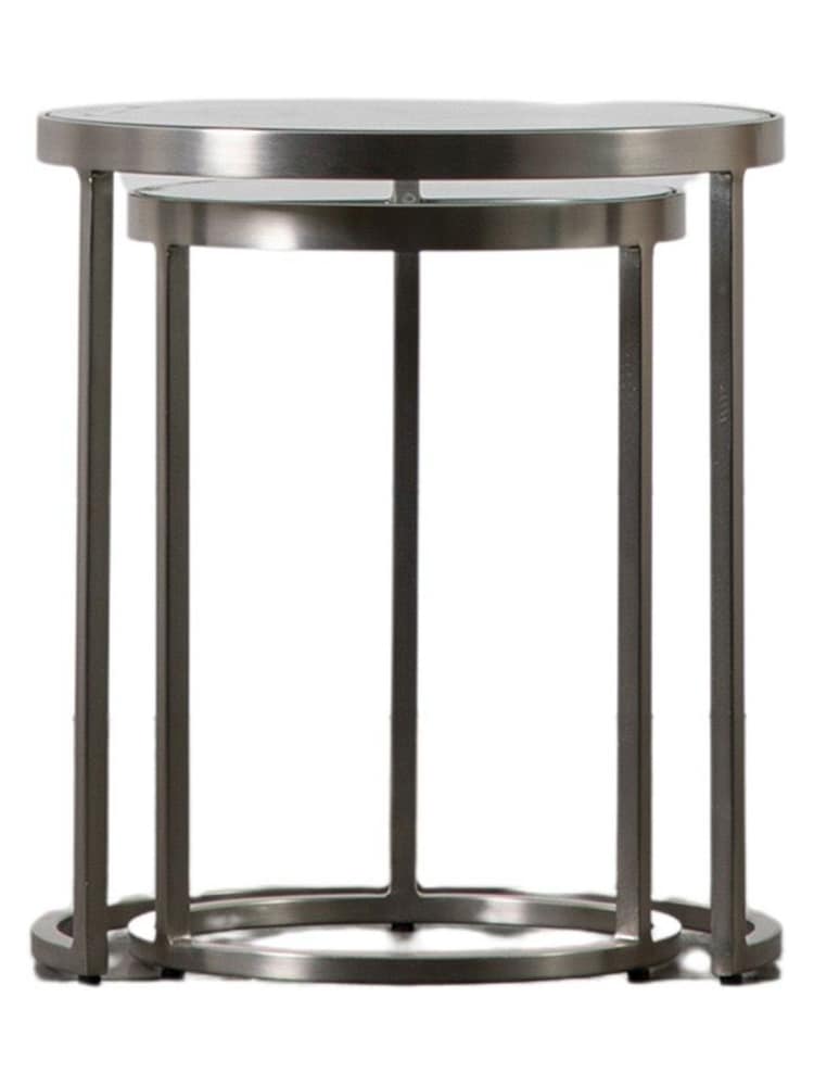 Gallery Home Silver Ruston Nest of 2 Tables - Image 11 of 11