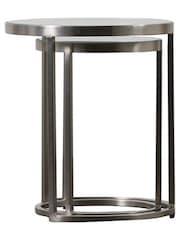 Gallery Home Silver Ruston Nest of 2 Tables - Image 6 of 11