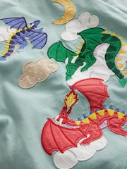 Boden Green Dragon Appliqué T-Shirt - Image 4 of 4