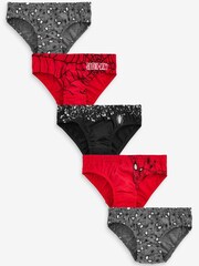 Red/Black 5 Pack Spider-Man Briefs (1.5-10yrs) - Image 1 of 6