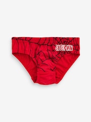 Red/Black 5 Pack Spider-Man Briefs (1.5-10yrs) - Image 4 of 6