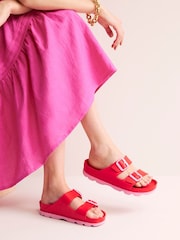 Boden Red Lyla Double Buckle Slide - Image 1 of 3