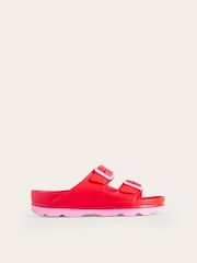 Boden Red Lyla Double Buckle Slide - Image 2 of 3