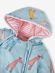 JoJo Maman Bébé Duck Egg Giraffe Print Pramsuit - Image 5 of 5