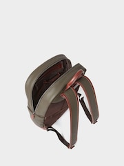 Osprey London Green The Grantham Waxed Canvas & Leather Backpack - Image 4 of 5