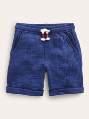 Boden Blue 100% Cotton Lightweight Holiday Shorts - Image 1 of 3