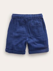 Boden Blue 100% Cotton Lightweight Holiday Shorts - Image 2 of 3