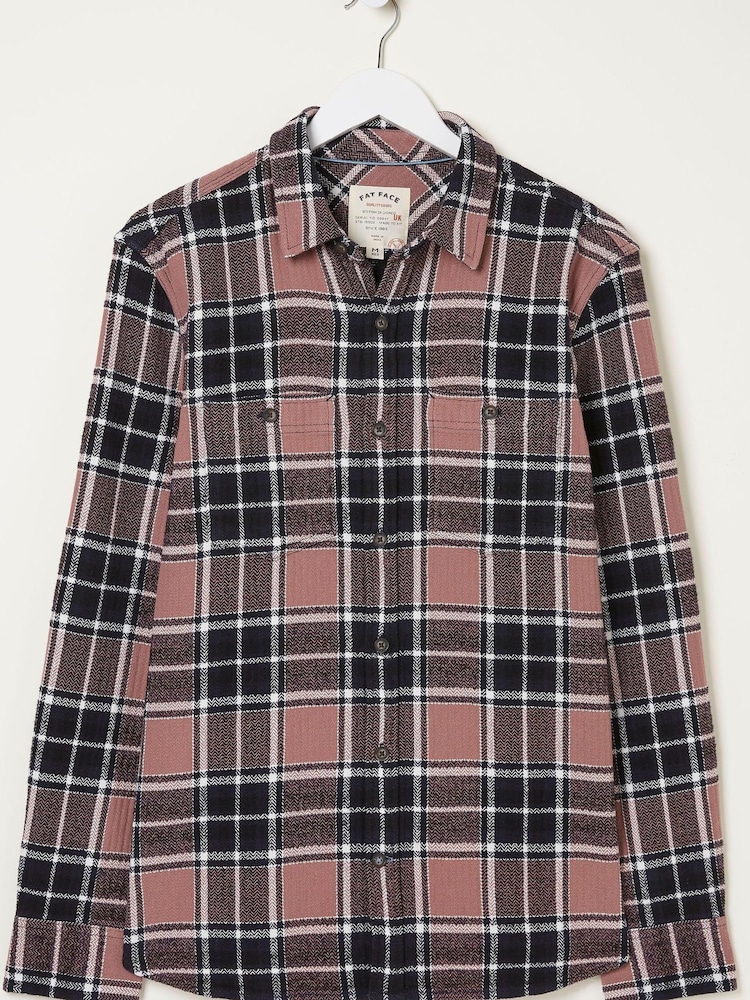 FatFace Purple Ripley Check Shirt - Image 7 of 7