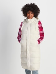 Tog 24 Cream Newall Long Padded Gilet - Image 1 of 10