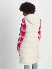 Tog 24 Cream Newall Long Padded Gilet - Image 2 of 10