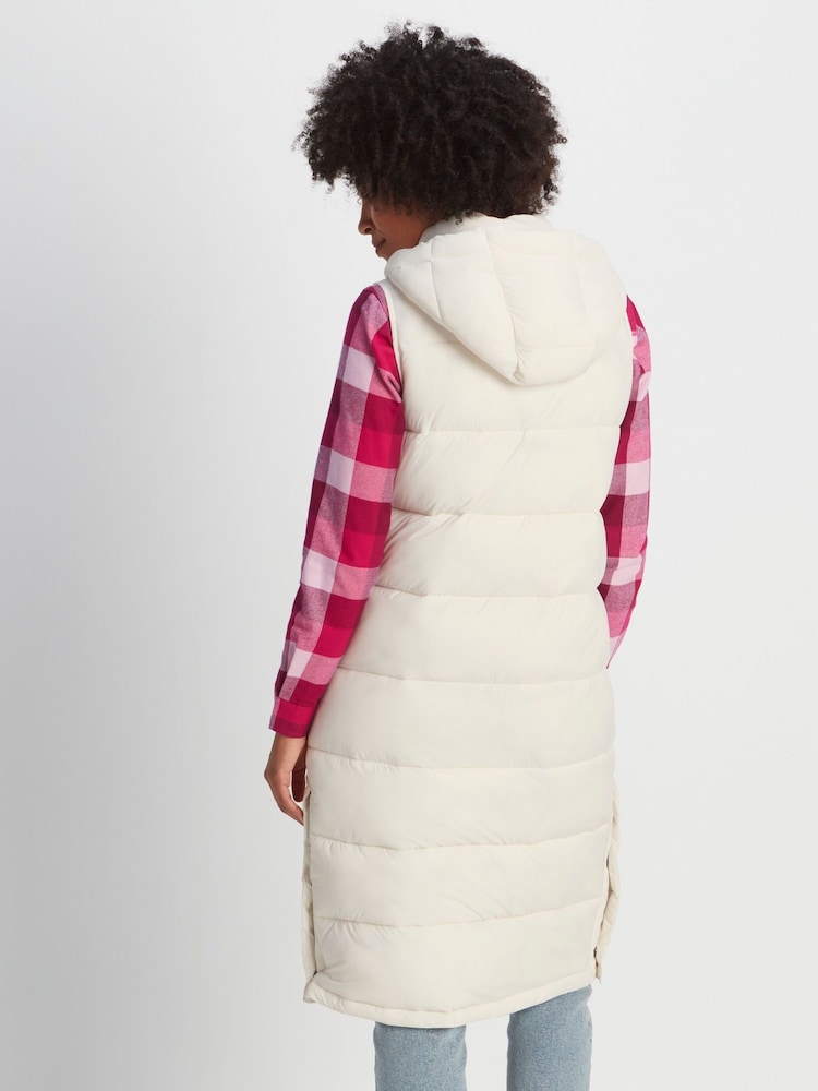 Tog 24 Cream Newall Long Padded Gilet - Image 2 of 10
