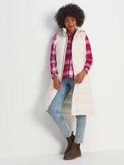 Tog 24 Cream Newall Long Padded Gilet - Image 3 of 10