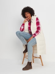 Tog 24 Cream Newall Long Padded Gilet - Image 5 of 10