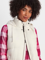 Tog 24 Cream Newall Long Padded Gilet - Image 6 of 10