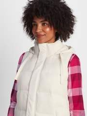 Tog 24 Cream Newall Long Padded Gilet - Image 7 of 10
