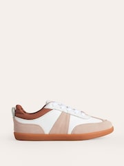 Boden White Erin Retro Tennis Trainers - Image 2 of 4