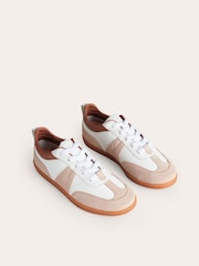 Boden White Erin Retro Tennis Trainers - Image 3 of 4