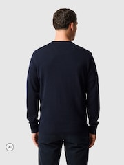 Rodd & Gunn Navy Blue Stewart Island Knit Jumper - Image 2 of 6