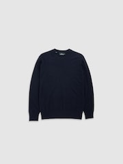 Rodd & Gunn Navy Blue Stewart Island Knit Jumper - Image 6 of 6
