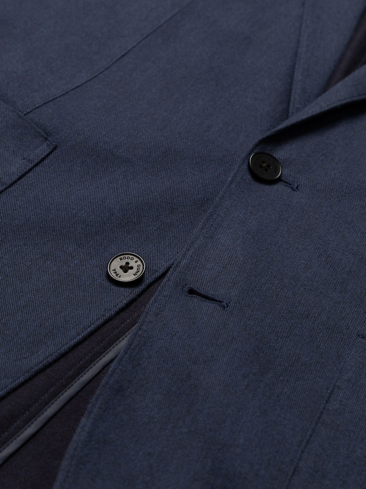 Rodd & Gunn Blue Deveron Slim Fit Jacket - Image 6 of 6