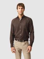 Rodd & Gunn Chocolate Brown Barrhill Sports Shirt - Image 1 of 6