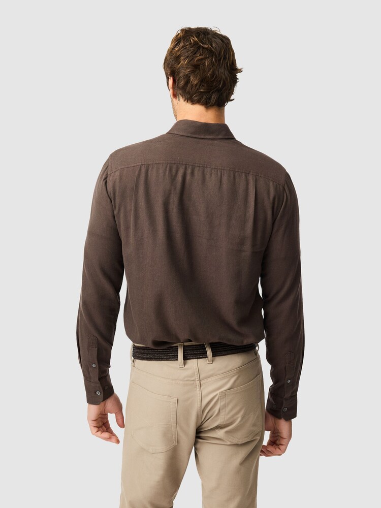Rodd & Gunn Chocolate Brown Barrhill Sports Shirt - Image 2 of 6 Rodd & Gunn Chocolate Brown Barrhill Sports Shirt - Image 2 of 6