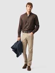 Rodd & Gunn Chocolate Brown Barrhill Sports Shirt - Image 3 of 6