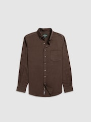 Rodd & Gunn Chocolate Brown Barrhill Sports Shirt - Image 5 of 6